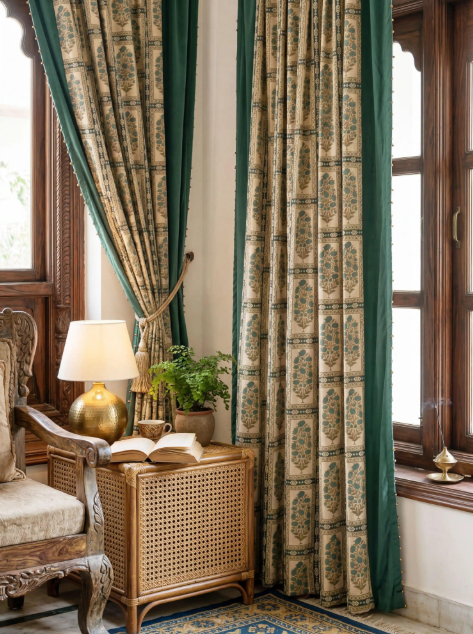 Premium bedsheets and quilts collection display